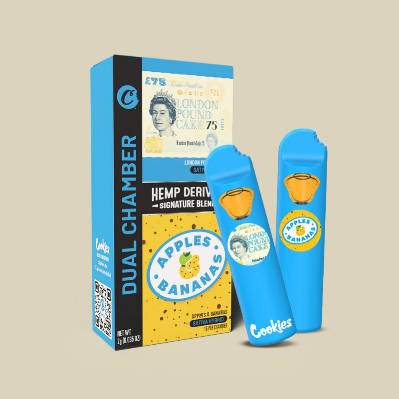 VAP PEN 2ml By COOKIES® 99% 10-OH - LPC75 🧁 & APPLES y BANANAS 🍌