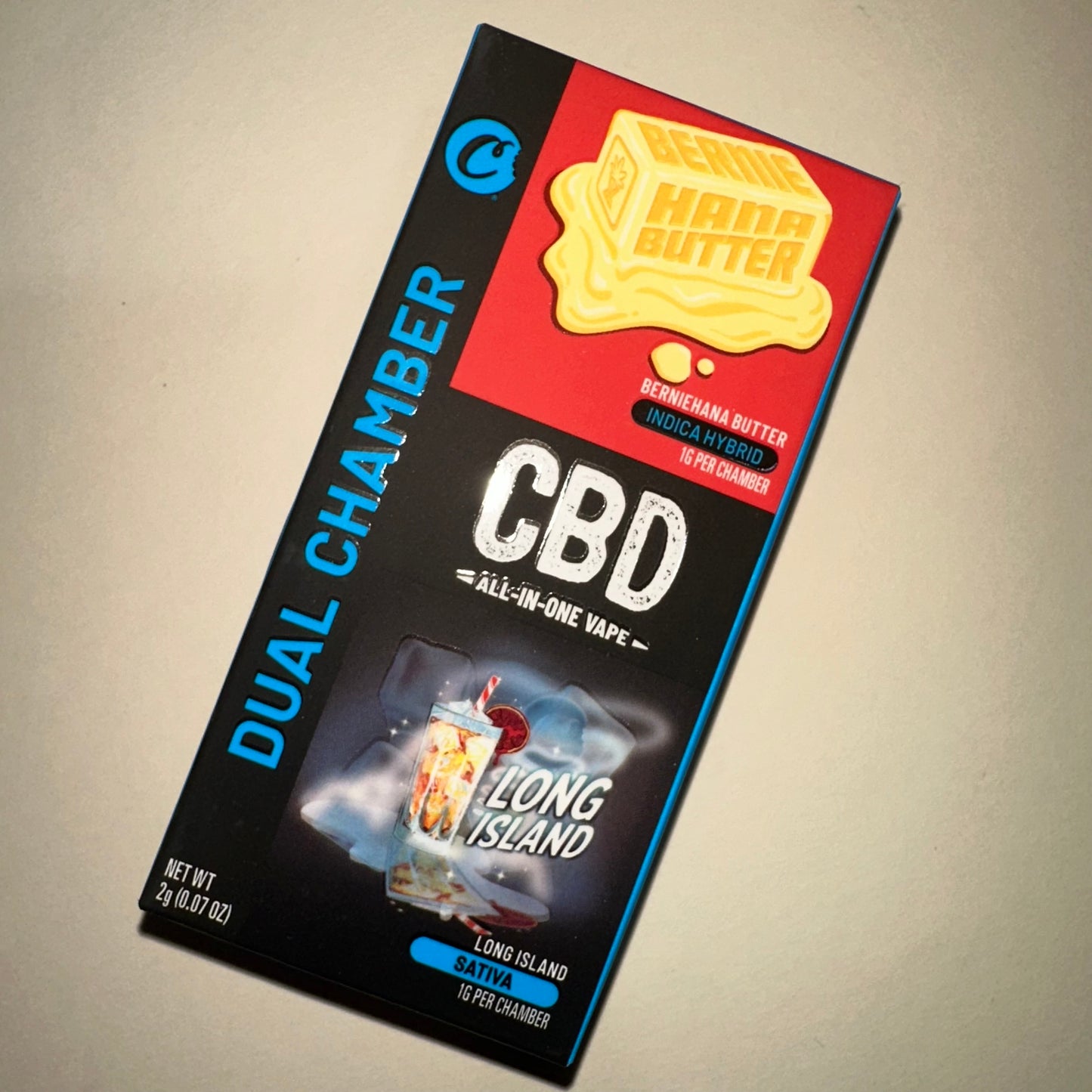 VAP PEN 2ml By COOKIES® 99% CBD - BERNIEHANA BUTTER 🧈 & LONG ISLAND 🍹