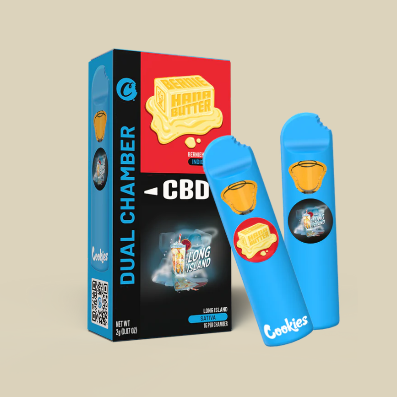 VAP PEN 2ml By COOKIES® 99% CBD - BERNIEHANA BUTTER 🧈 & LONG ISLAND 🍹