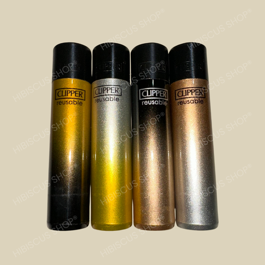 MECHERO CLIPPER GRADIENT ORO